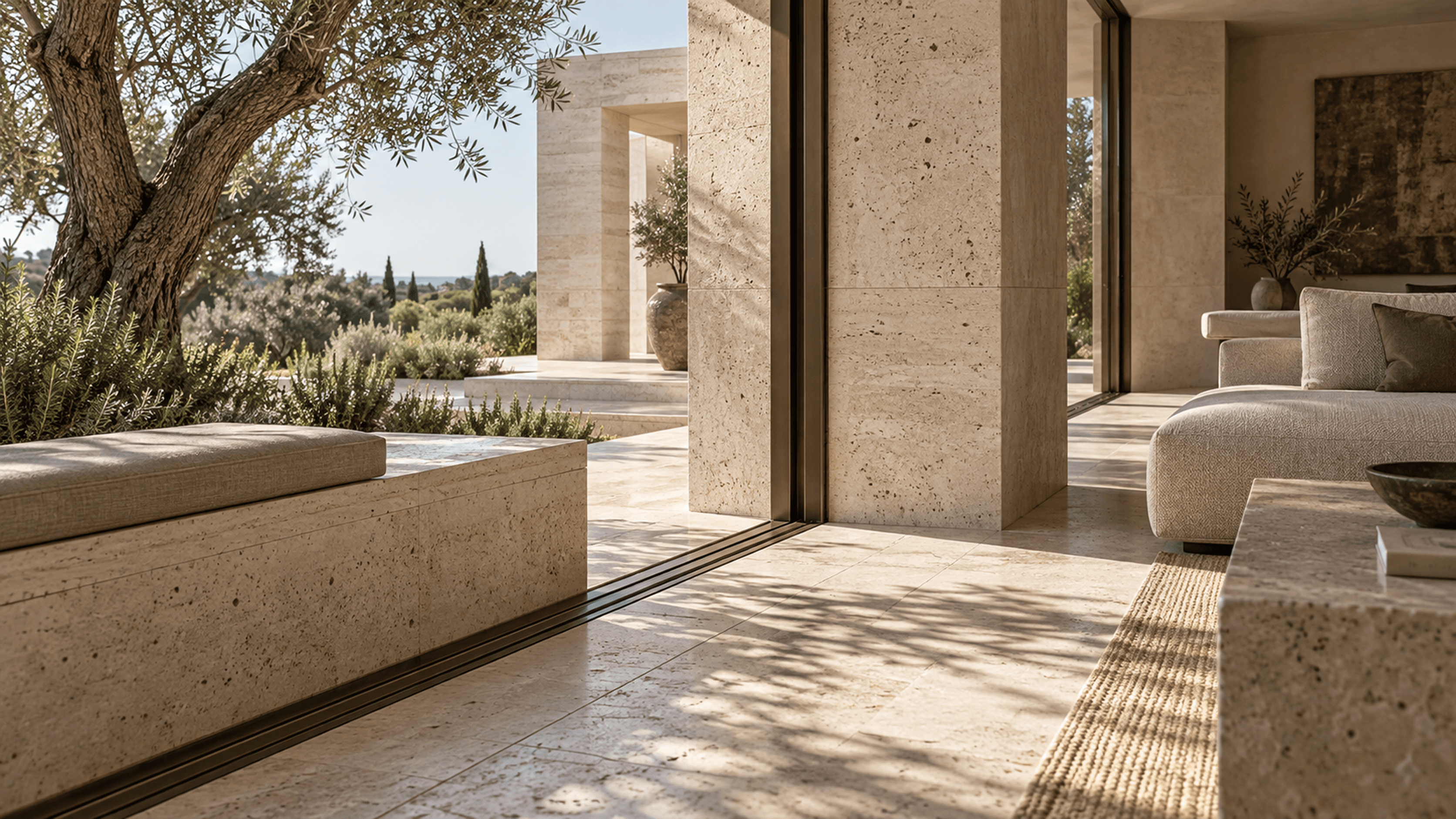 Courtyard Residence, view from the interior terrace