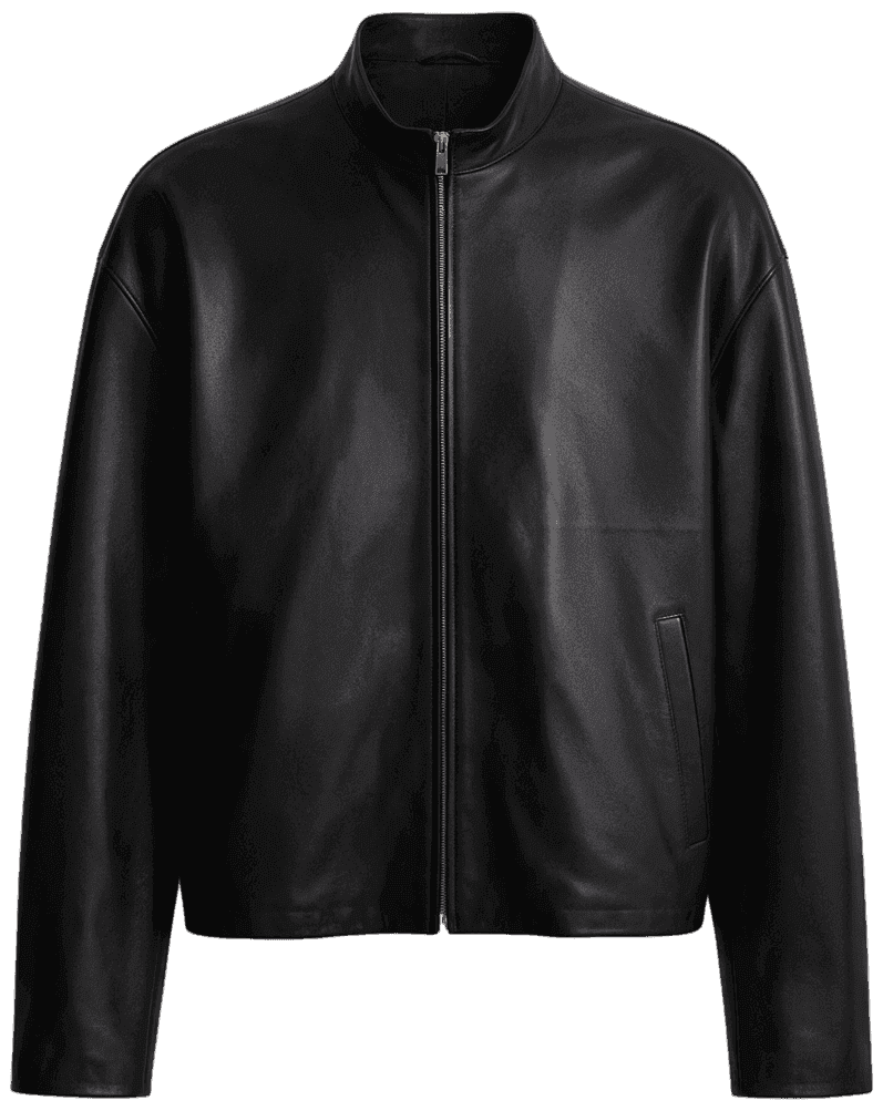 Nappa zip jacket