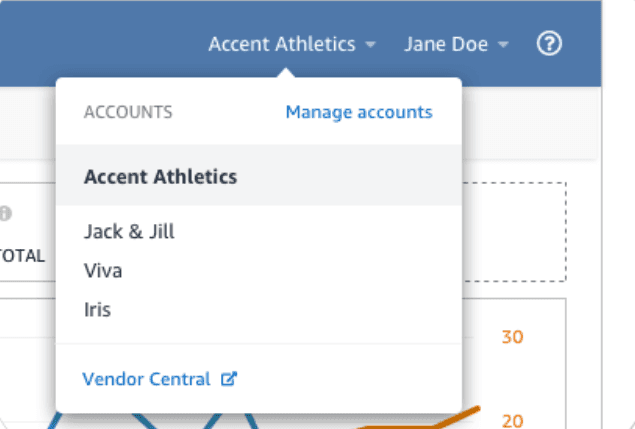 View & manage accounts