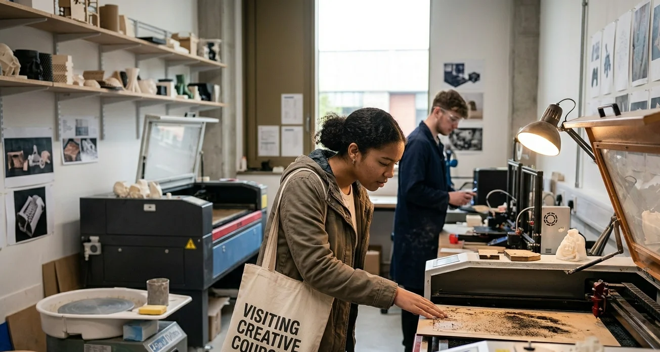 Prospective student exploring at a university Open Day