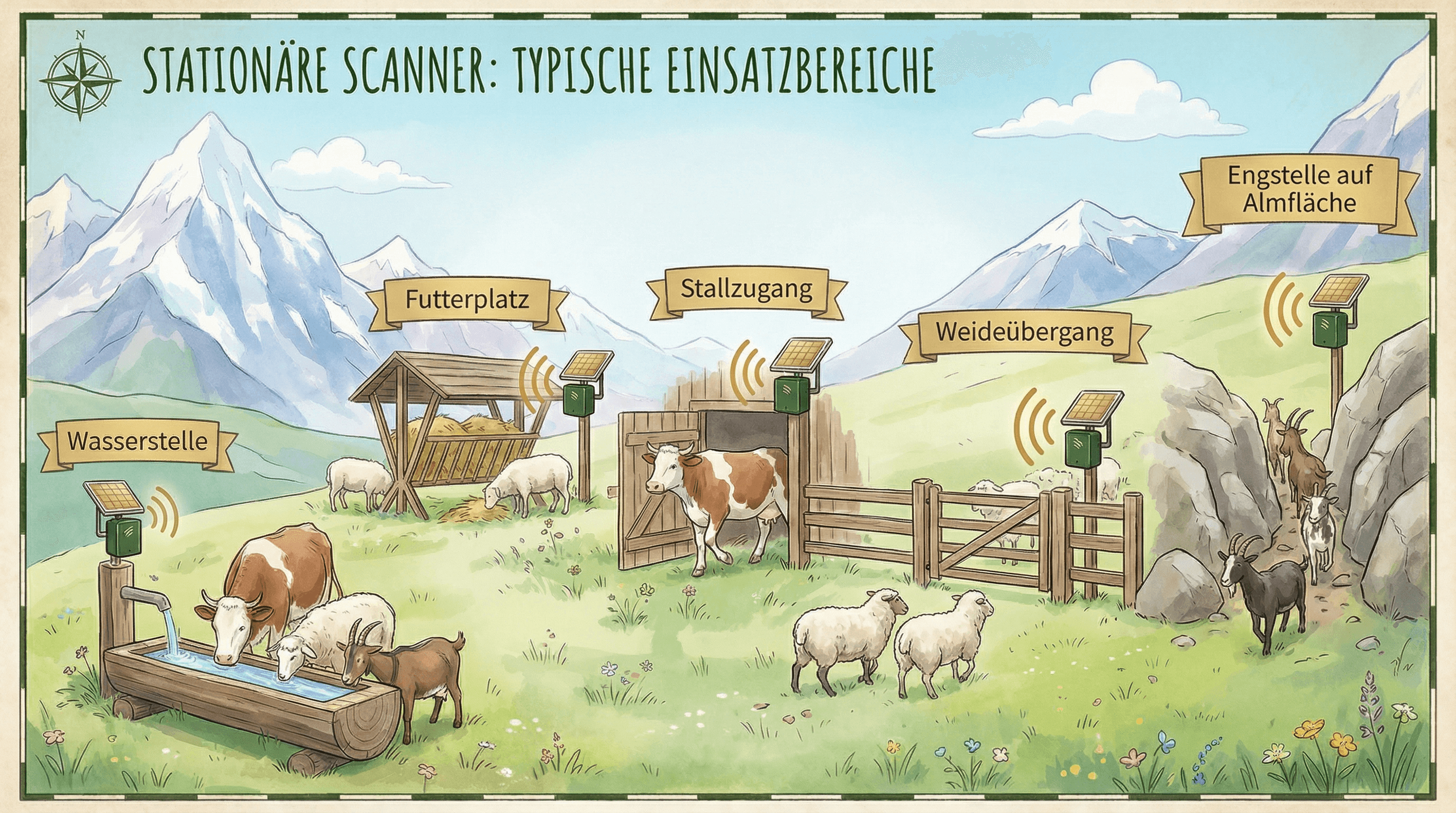 Scanner für Herdenmonitoring