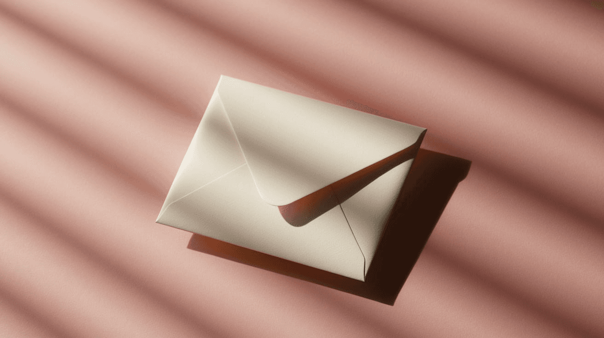 Minimalist Envelope Scene
