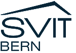 Blaues Logo vom SVIT Verband in Bern