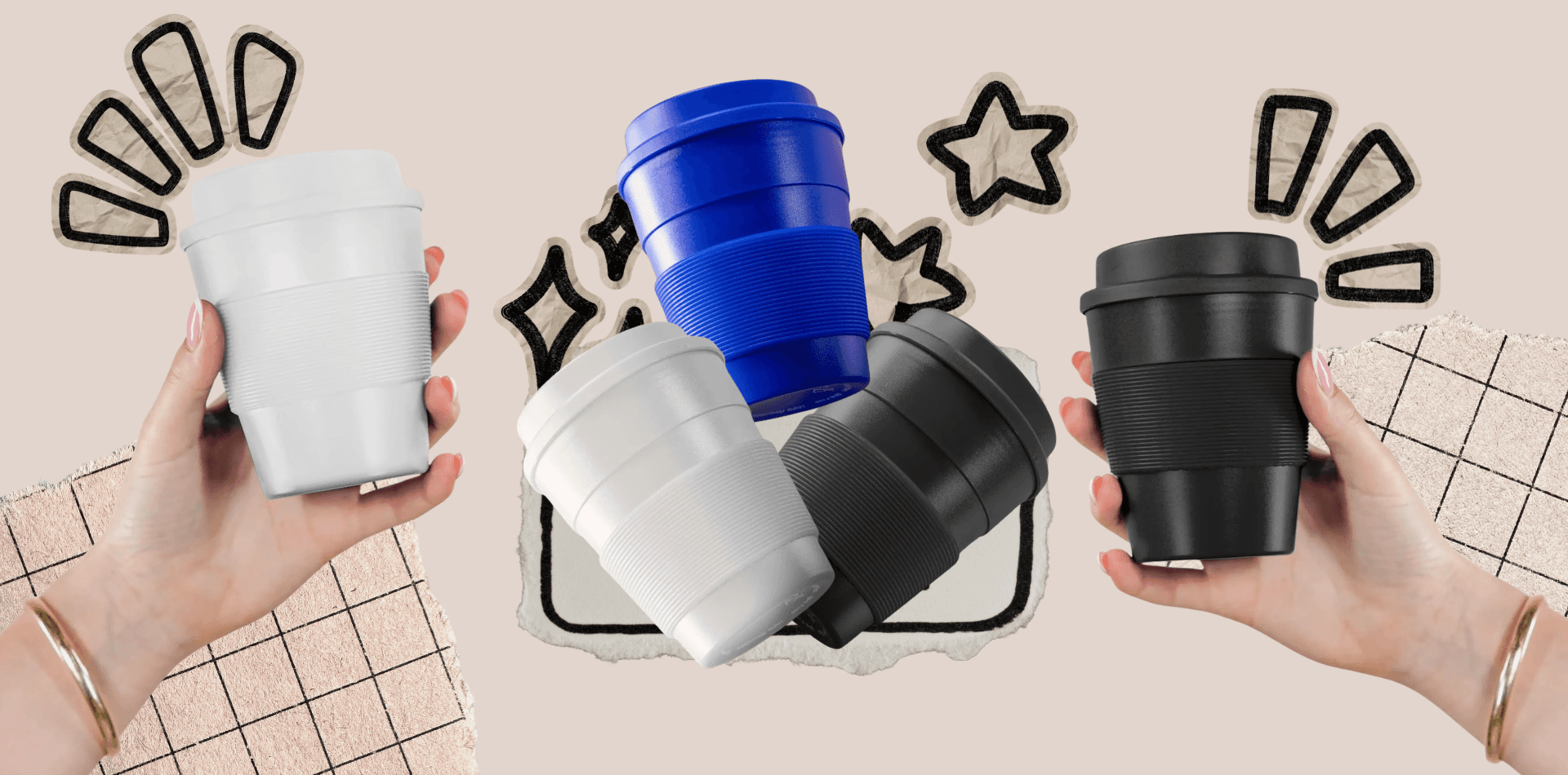 Screw Lid Coffee Cup 350m