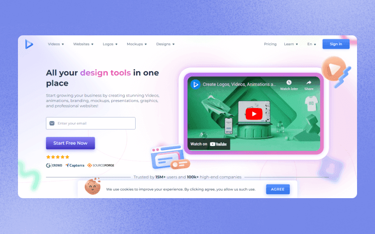 Renderforest Homepage