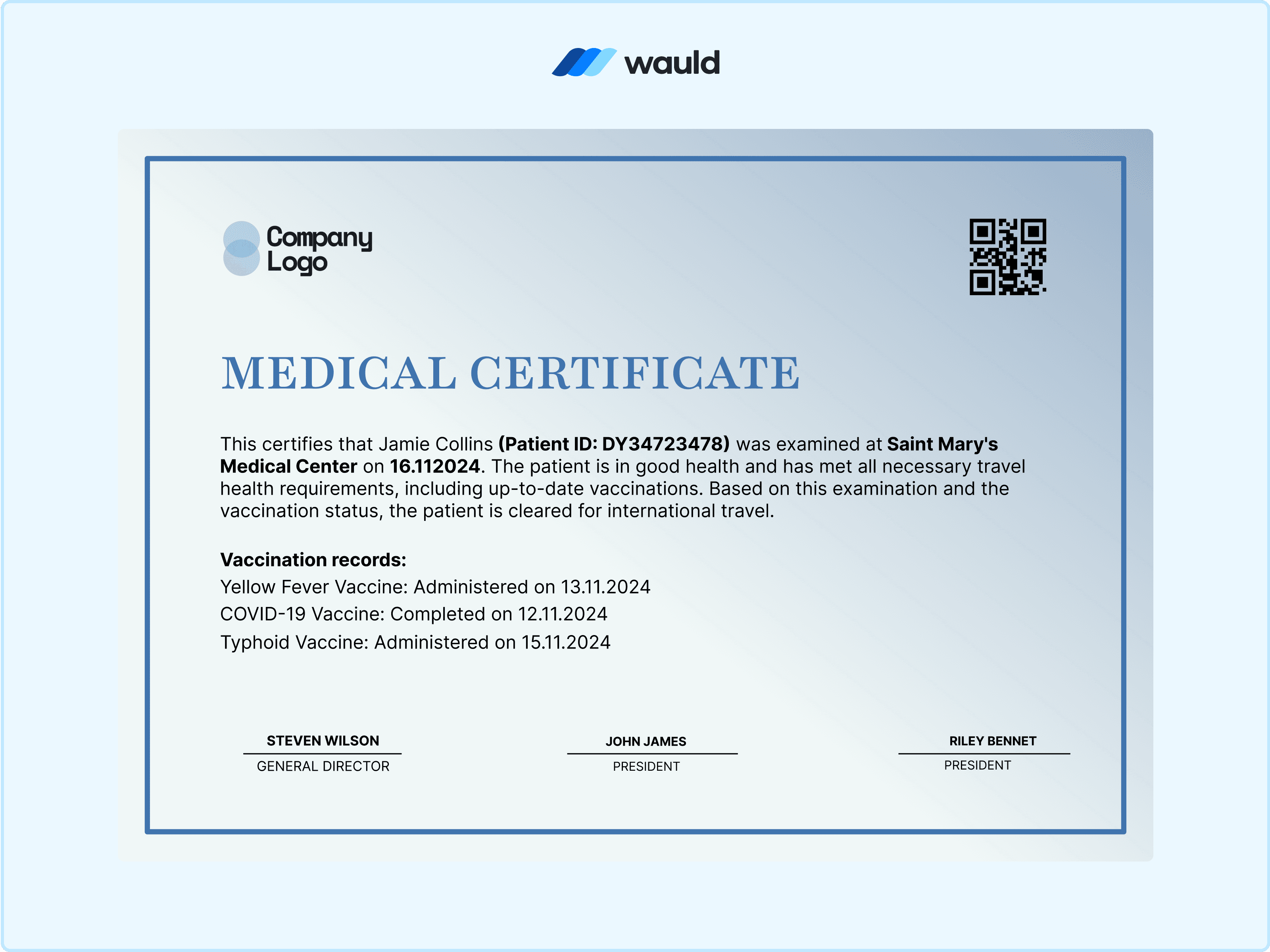 Wauld - A Neatly Structured Certificate&nbsp;Template