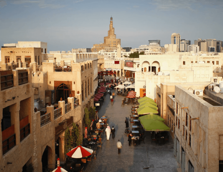 No taking pictures at the Falcon Souq Waqif market. Image source: videoblocks.com