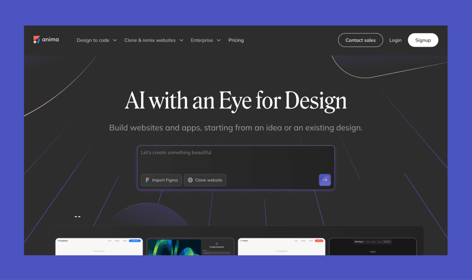 Anima AI for designers