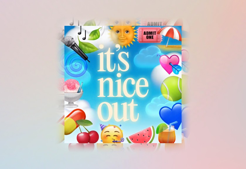 Illustrated digital invite with a cartoon dove carrying a baby shower tag, set against a light blue and pink gradient background.