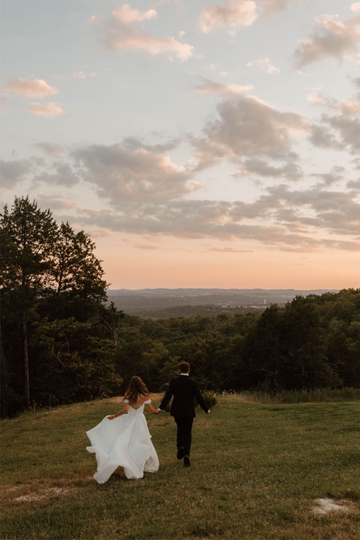 Couple portrait with dog on field