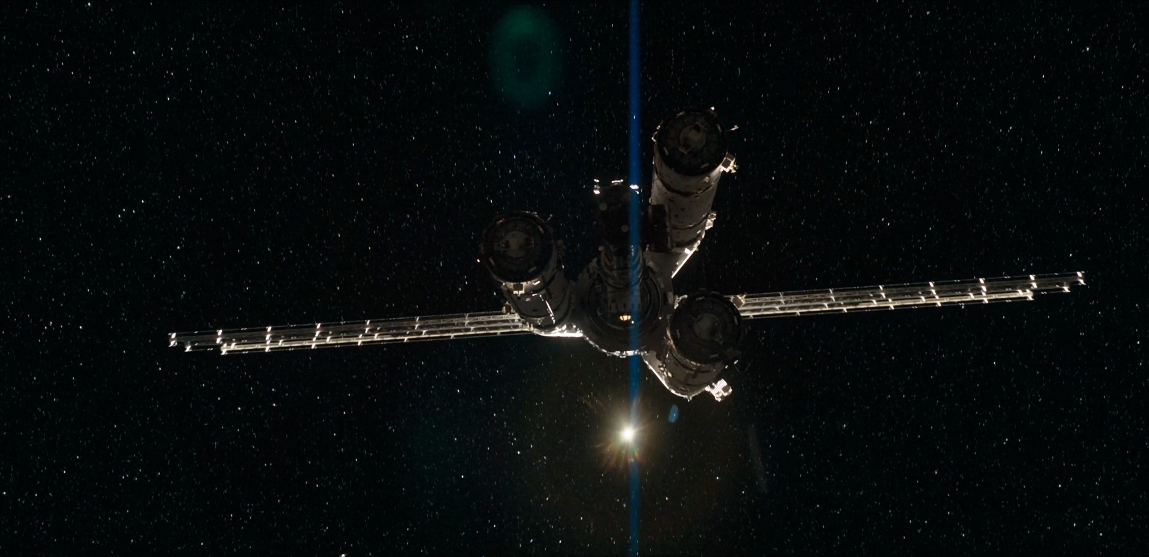 Greig Frasher's vertical anamorphic lens flares, Project Hail Mary