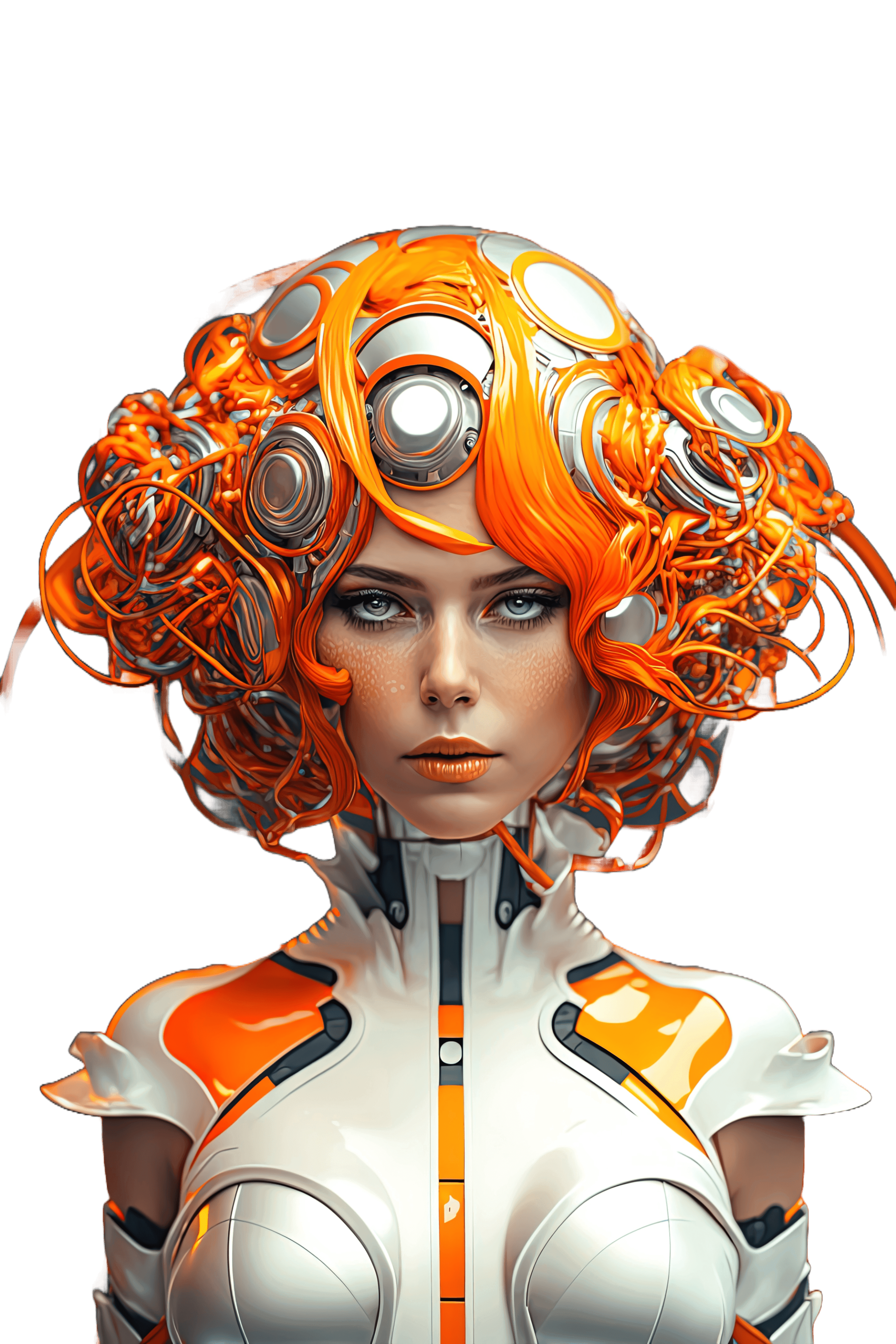 ai generated futuristic woman