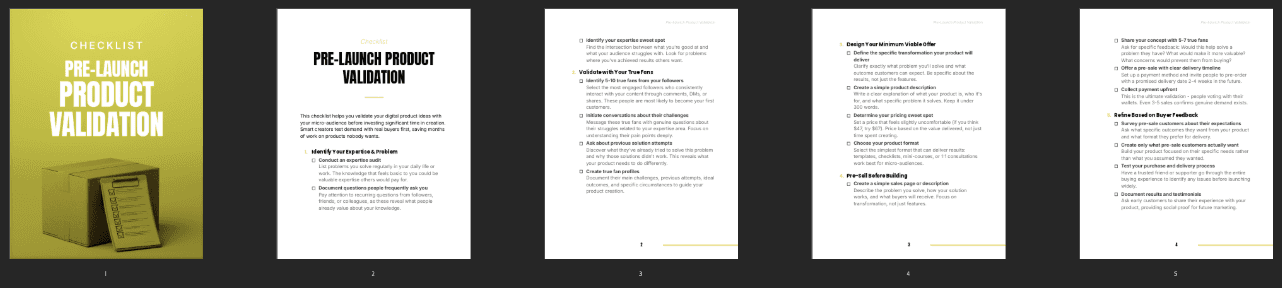 Entrepedia 1764001741309-Pre-Launch-Product-Validation---Checklist