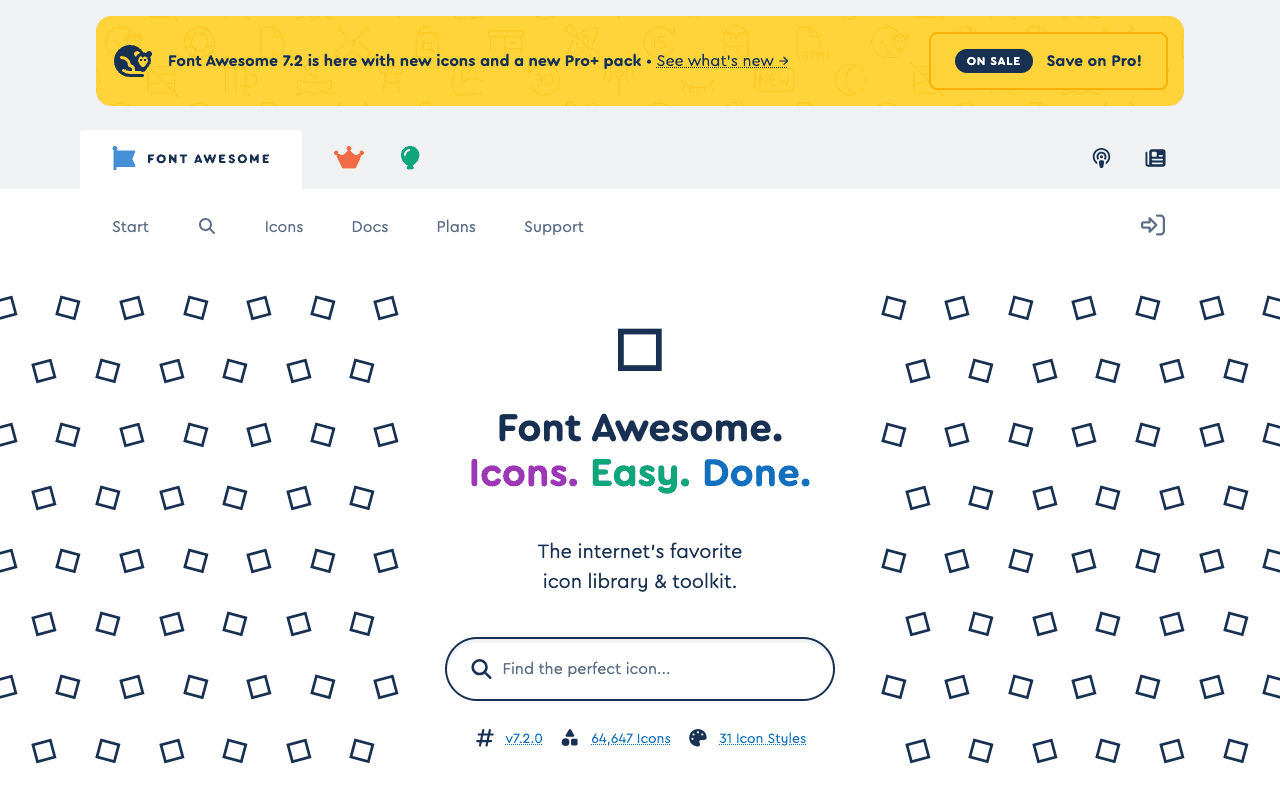 FontAwesome екранна снимка