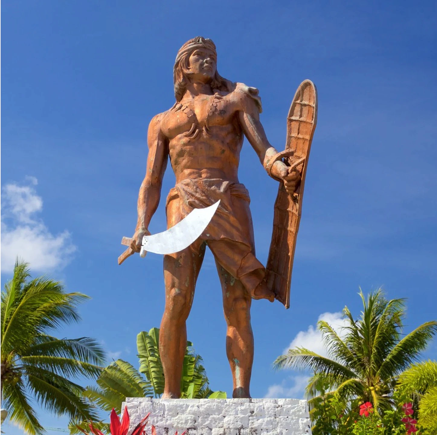 A photo of a statue representing cebu in philippines.