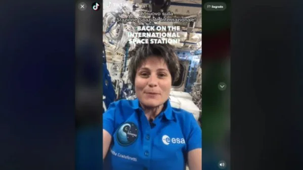 First TikTok from SPACE