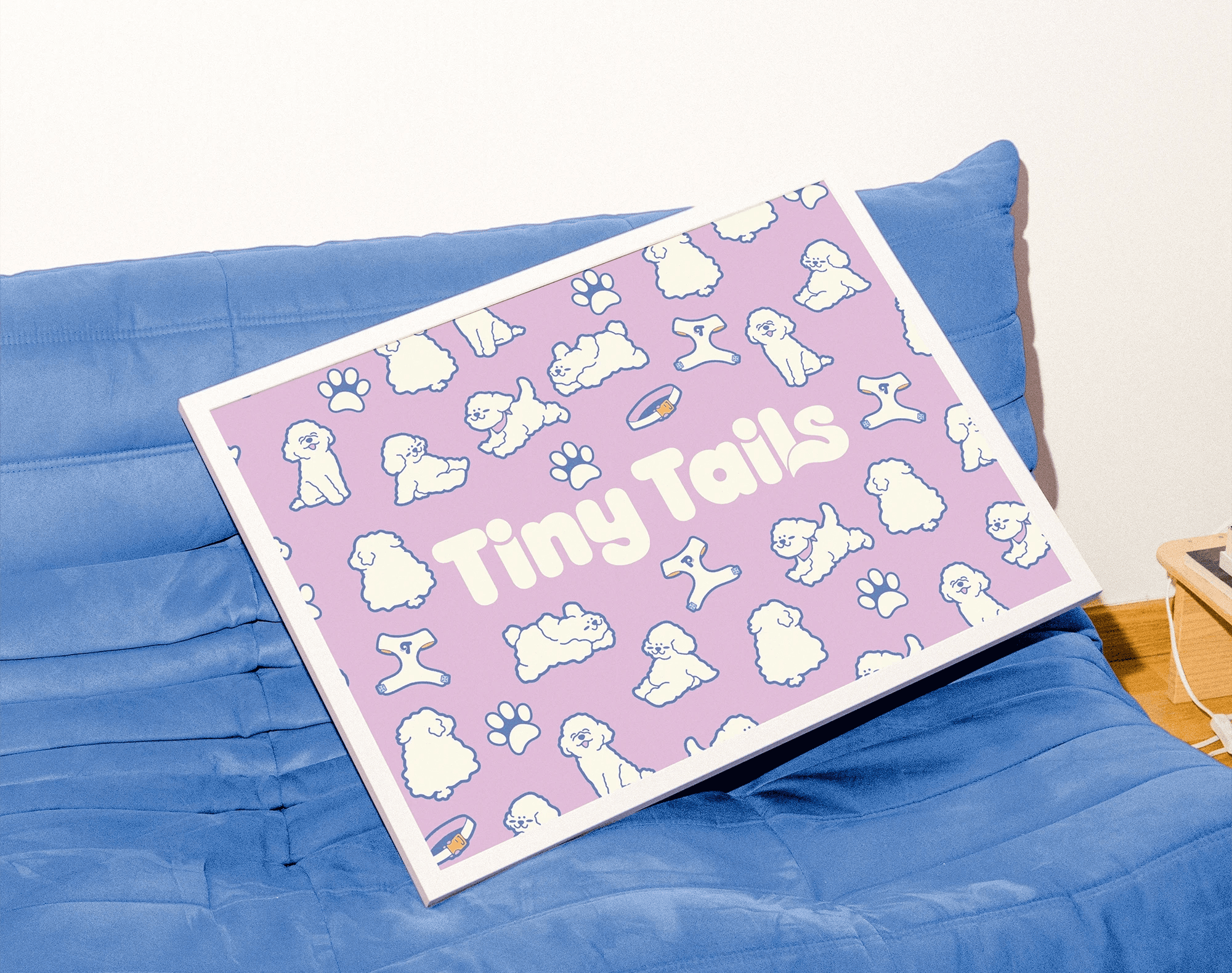 tiny tails, business, dog accessories, illustration, logo, character design, mascot design