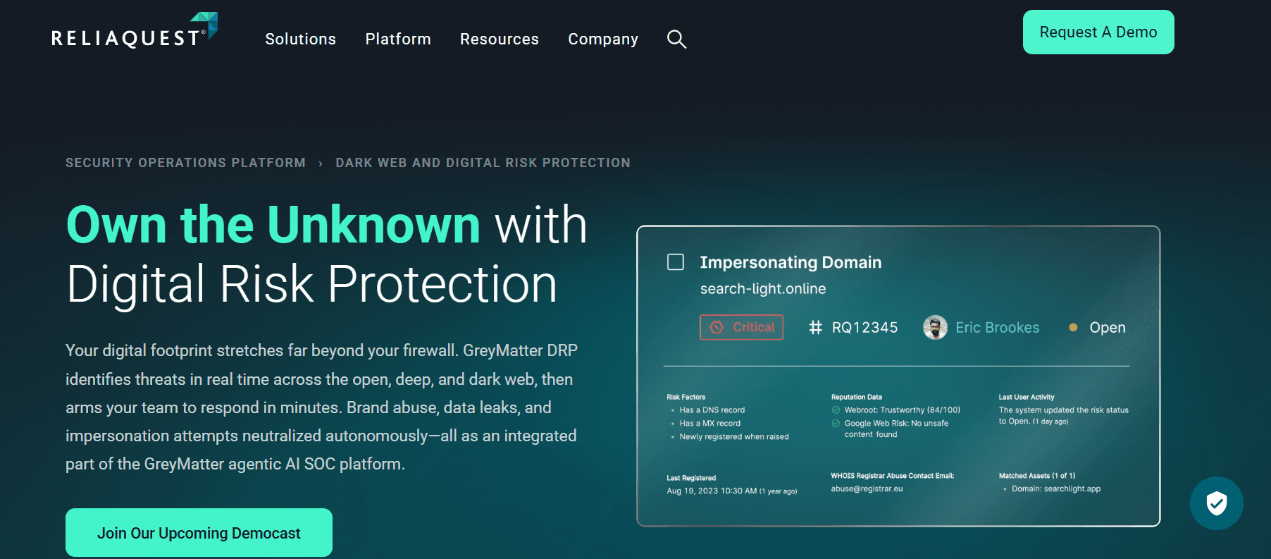 ReliaQuest Homepage