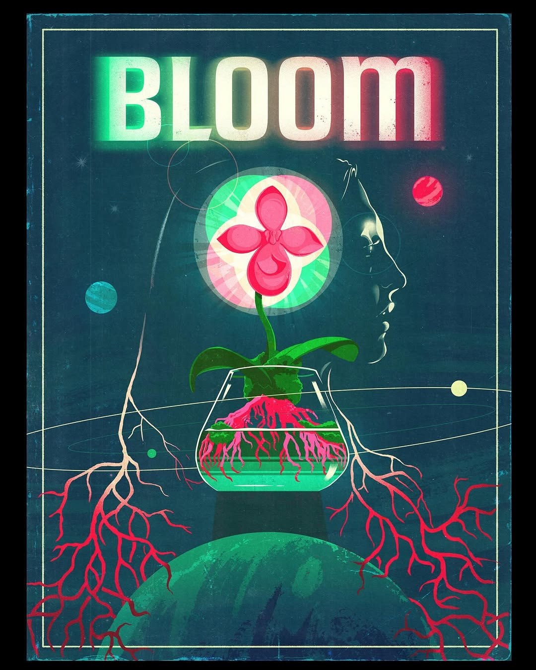 Official poster for the short film Bloom
