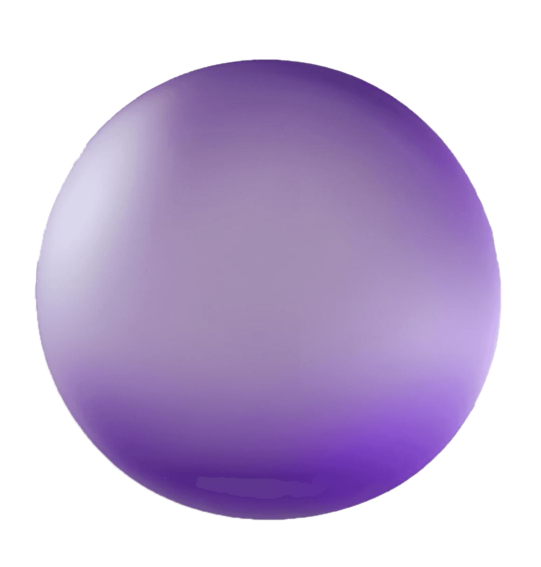 A purple sphere with a faint horse silhouette inside.