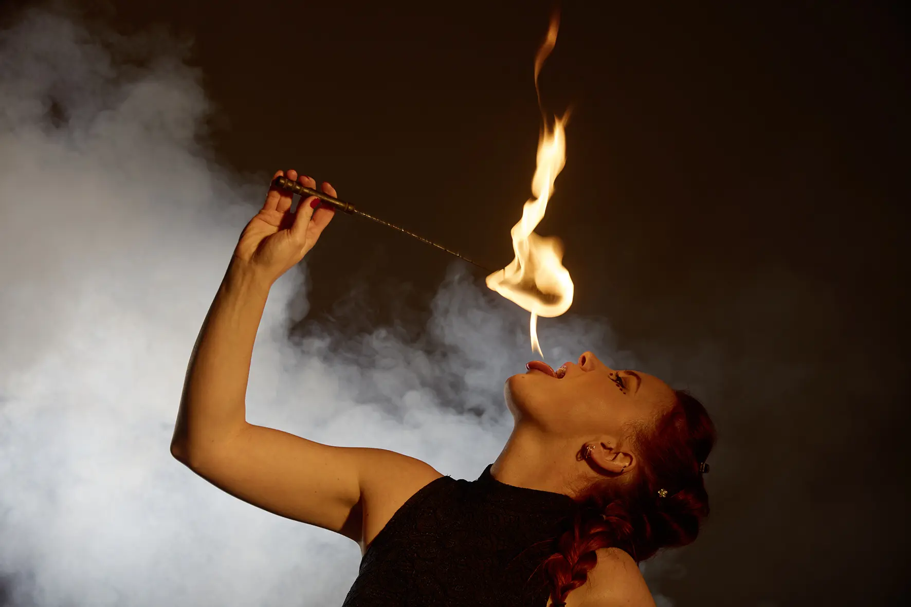 Duo Feuershow in der Nähe von Stuttgart