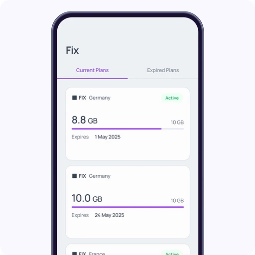 Roamless FIX plan example