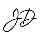 Handwritten Janna Deloume logo.