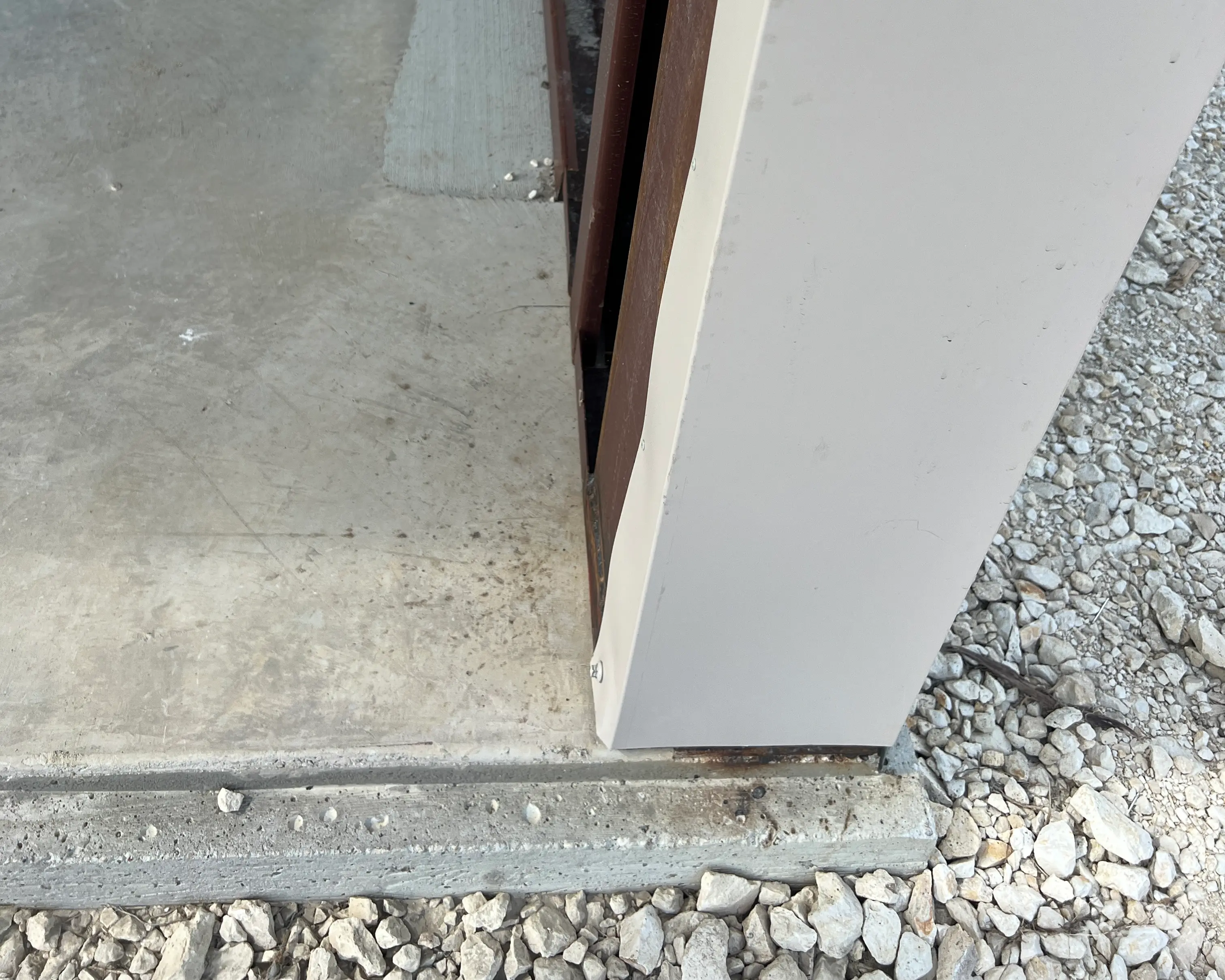 Two Tier Ag Barn: Overhang and Grooves for Future Sliding Doors Gatesville, Texas Perks Metal Works