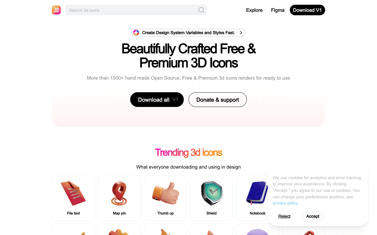 3D Icons екранна снимка