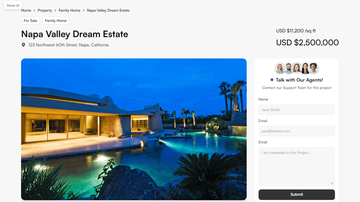 Framer Property Detail Section v3