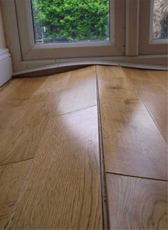 wet flour sign on floor