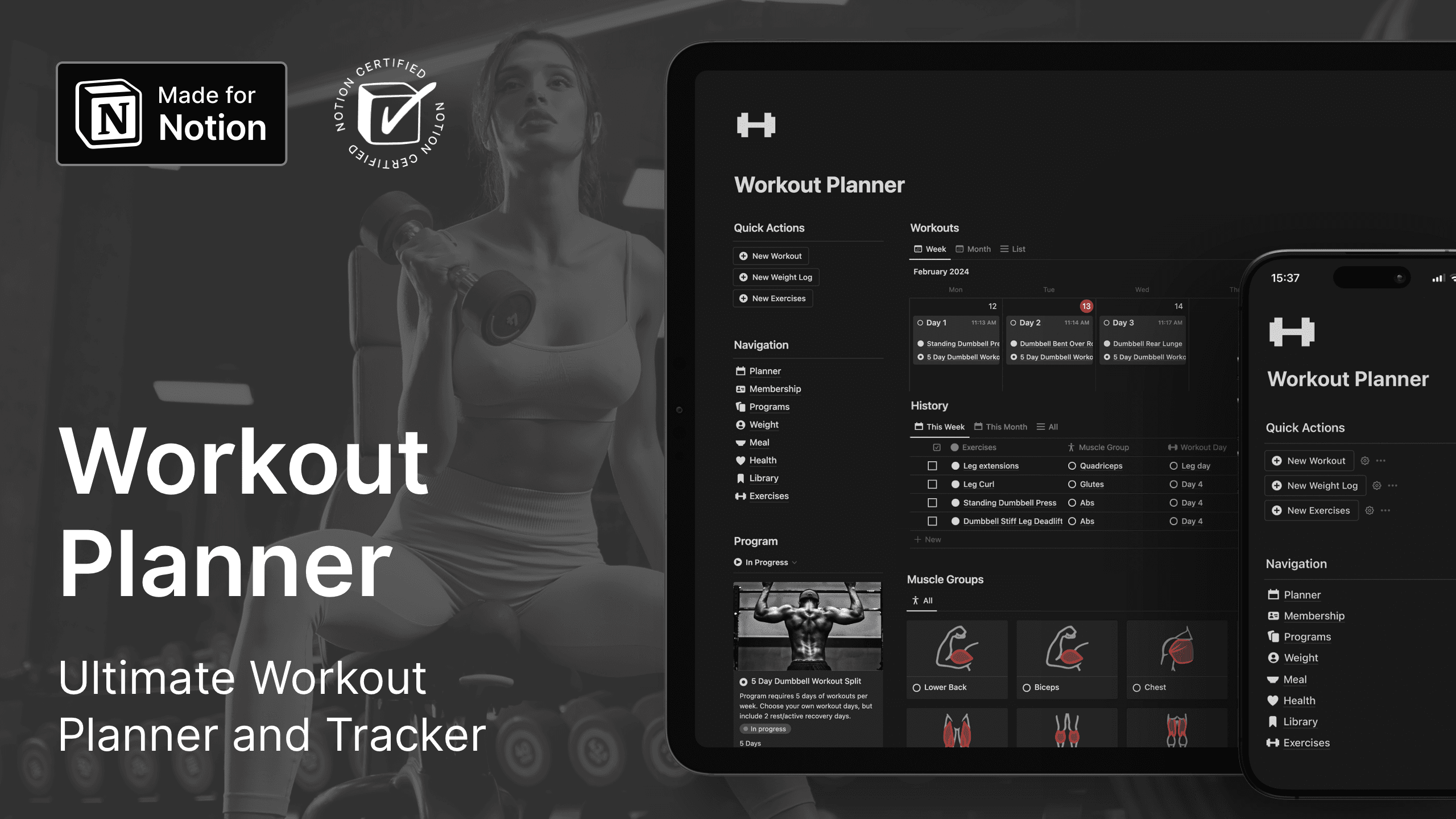 Notion Ultimate Workout Planner