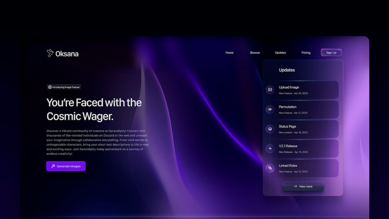 Cyber-Goth Anime Interface