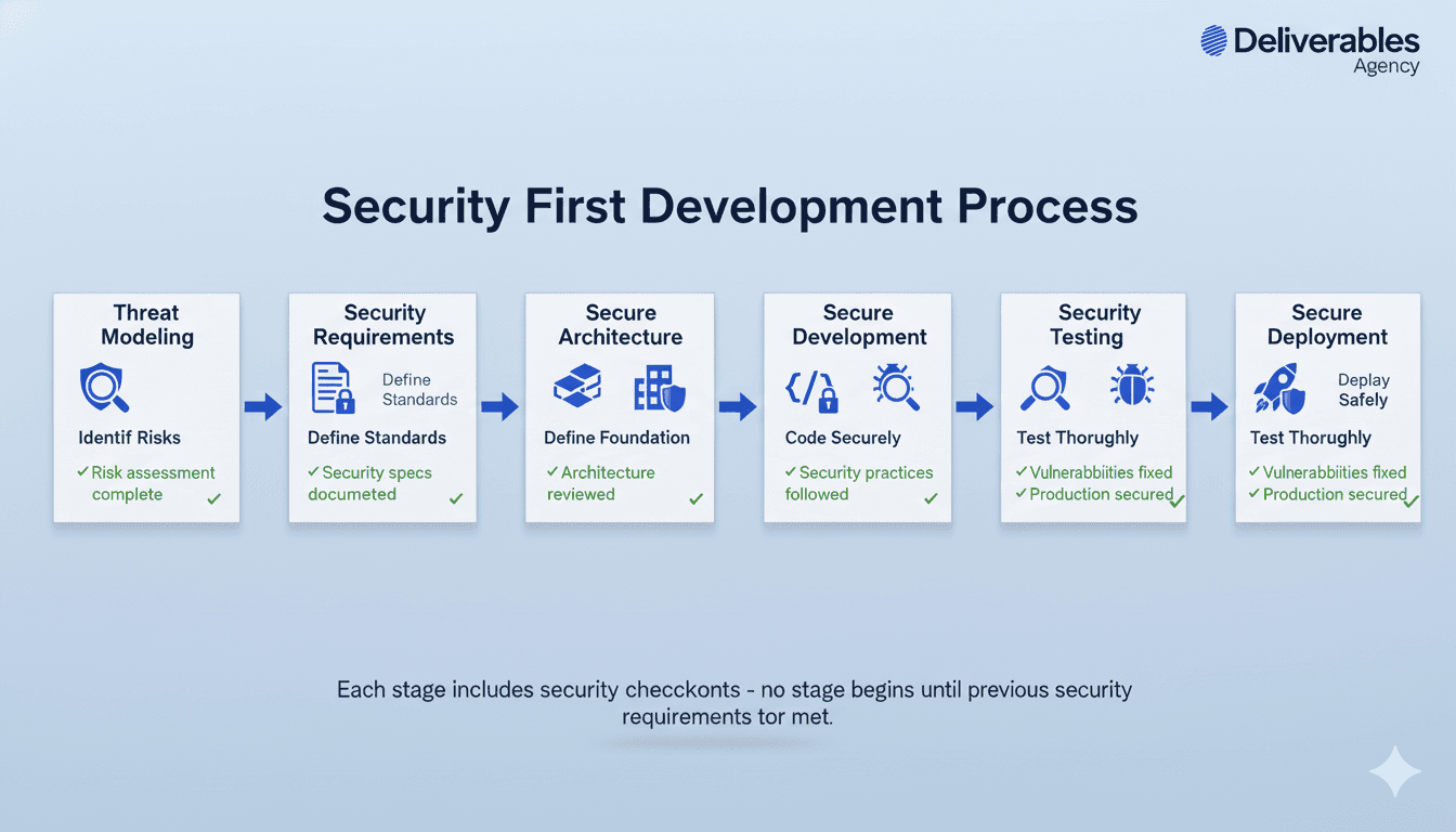Security First Development Process Flowchart