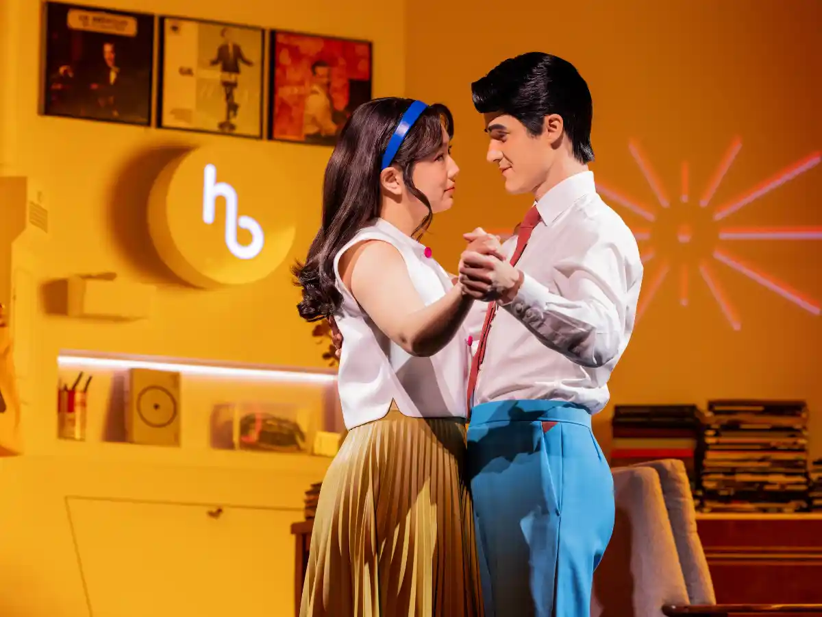 Intimate moment from Maybe Happy Ending, now playing on Broadway in New York