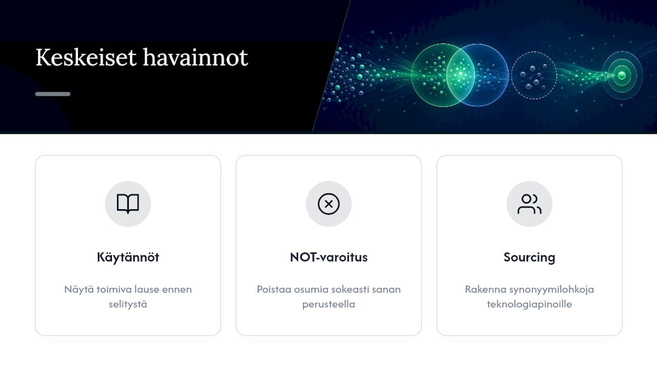 Miksi käytännön esimerkit voittavat teoreettiset ohjeet — overview diagram