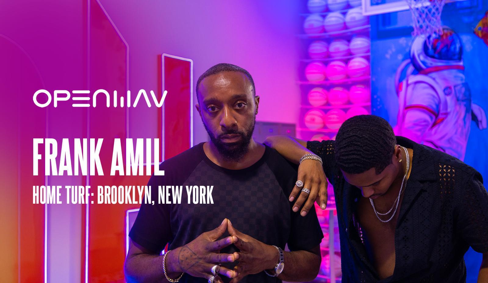 Rear view of black car