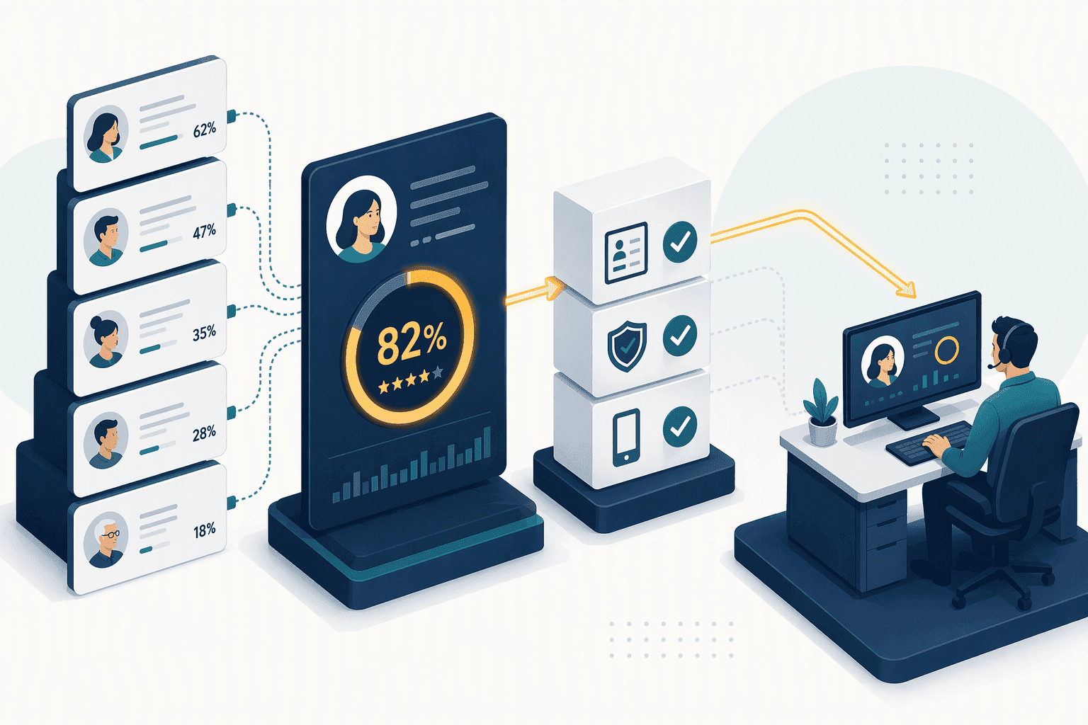 Illustration for How Contact-Probability Scoring and Data Verification Pinpoint the Right Moment