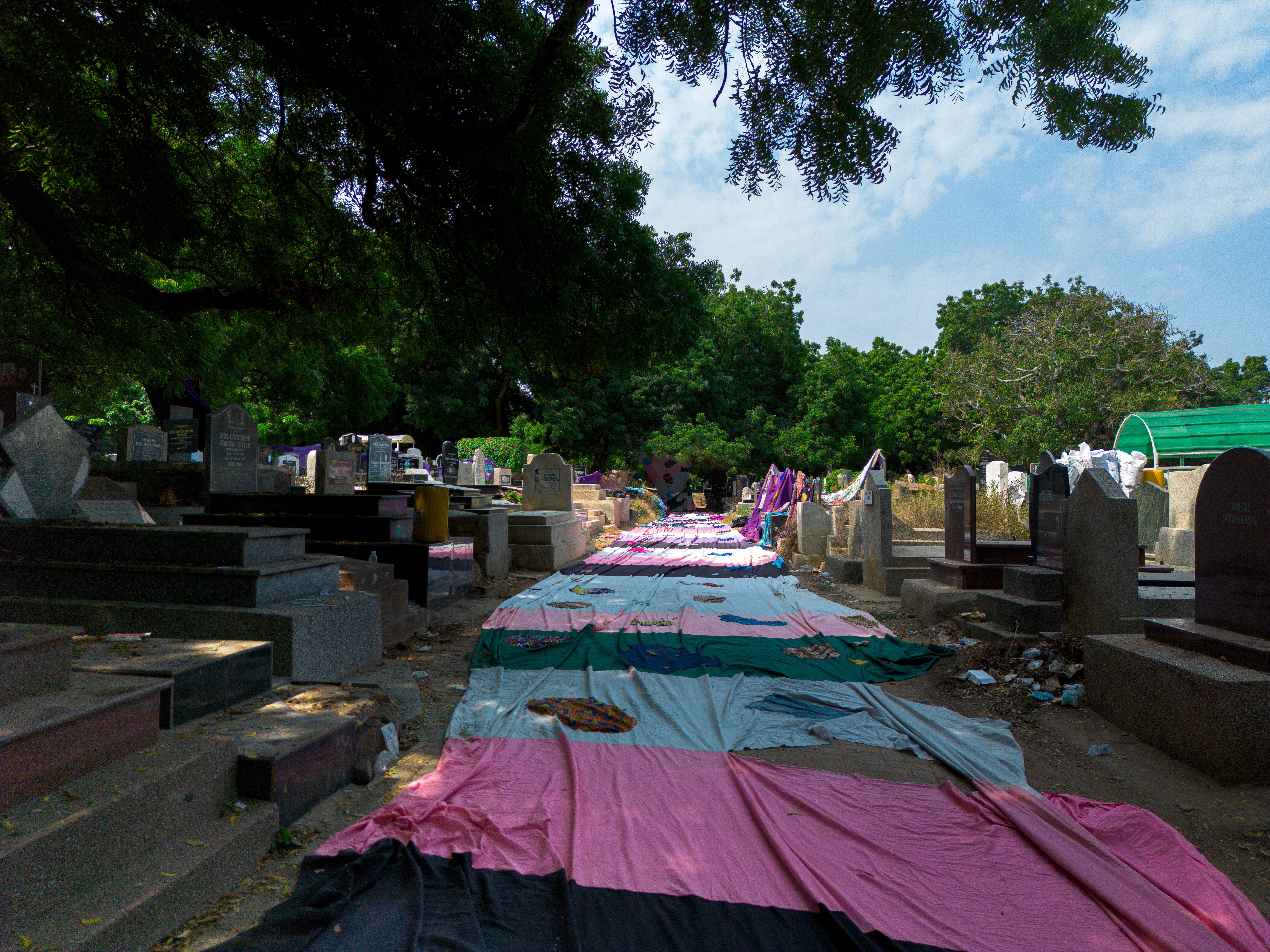 HOW TO HEAL A B-R-O-K-E-N WORLD – Cemetery of Belongings, Emmanuel Aggrey Tieku, Osu Cemetery, Accra, Ghana, uncommissioned, 2025