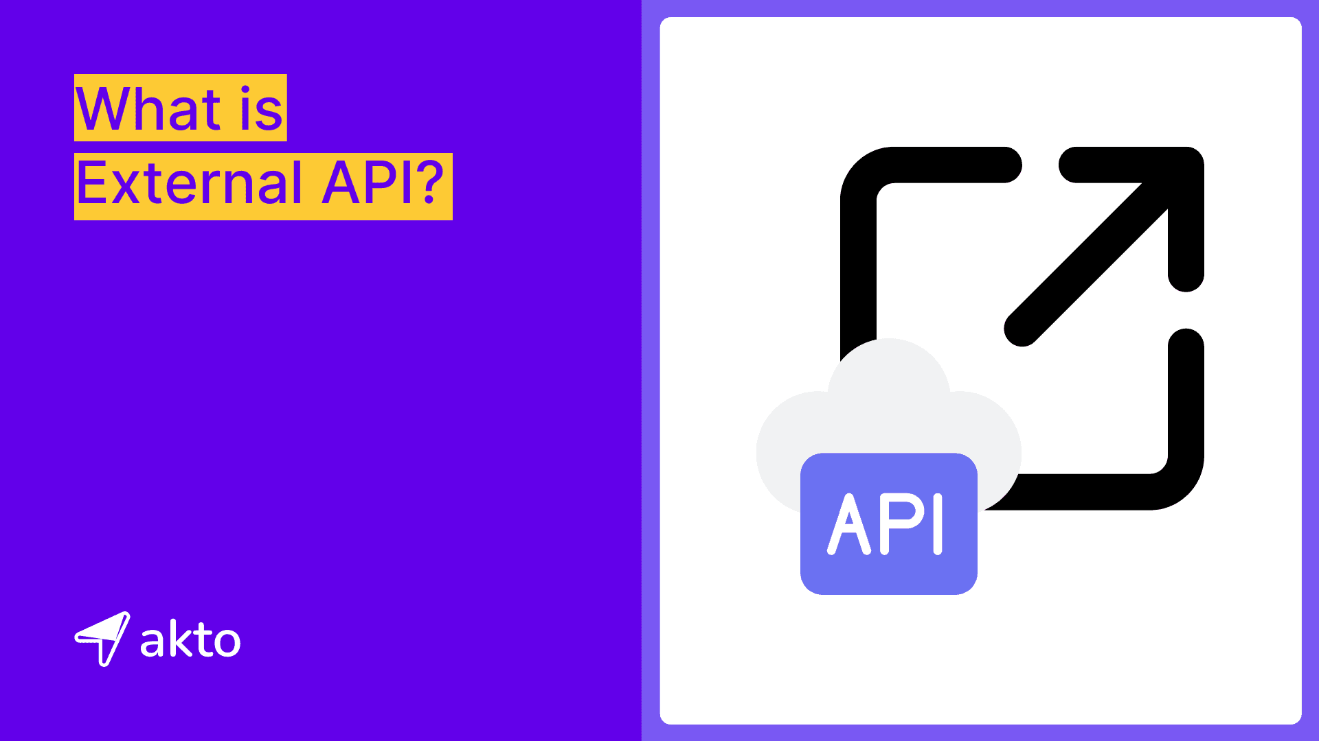 What is External API?