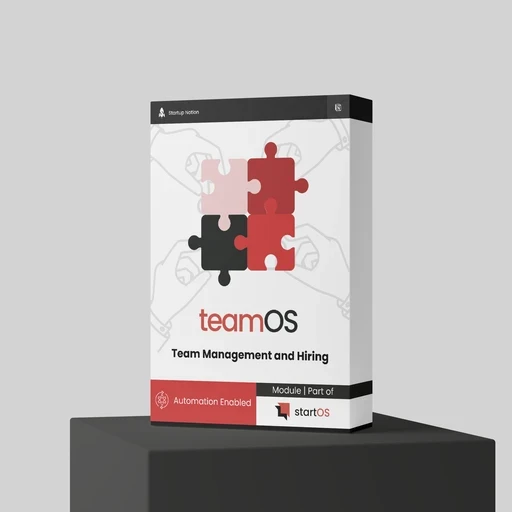 TeamOS- Notion Team Management and Meeting Template Software Box by Startup Notion, part of the StartOS Notion Template Family