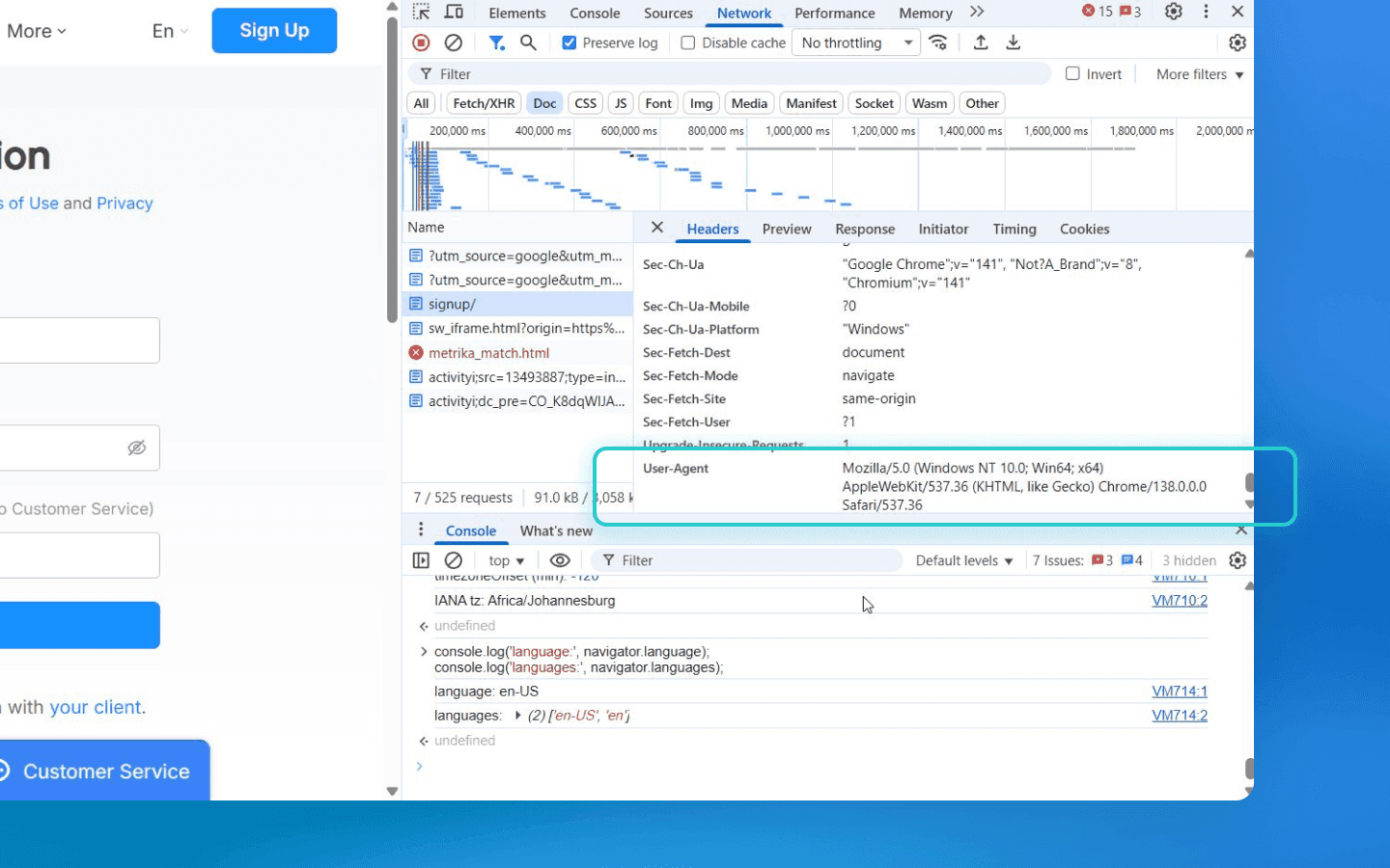 Độ duy nhất của tác nhân người dùng
