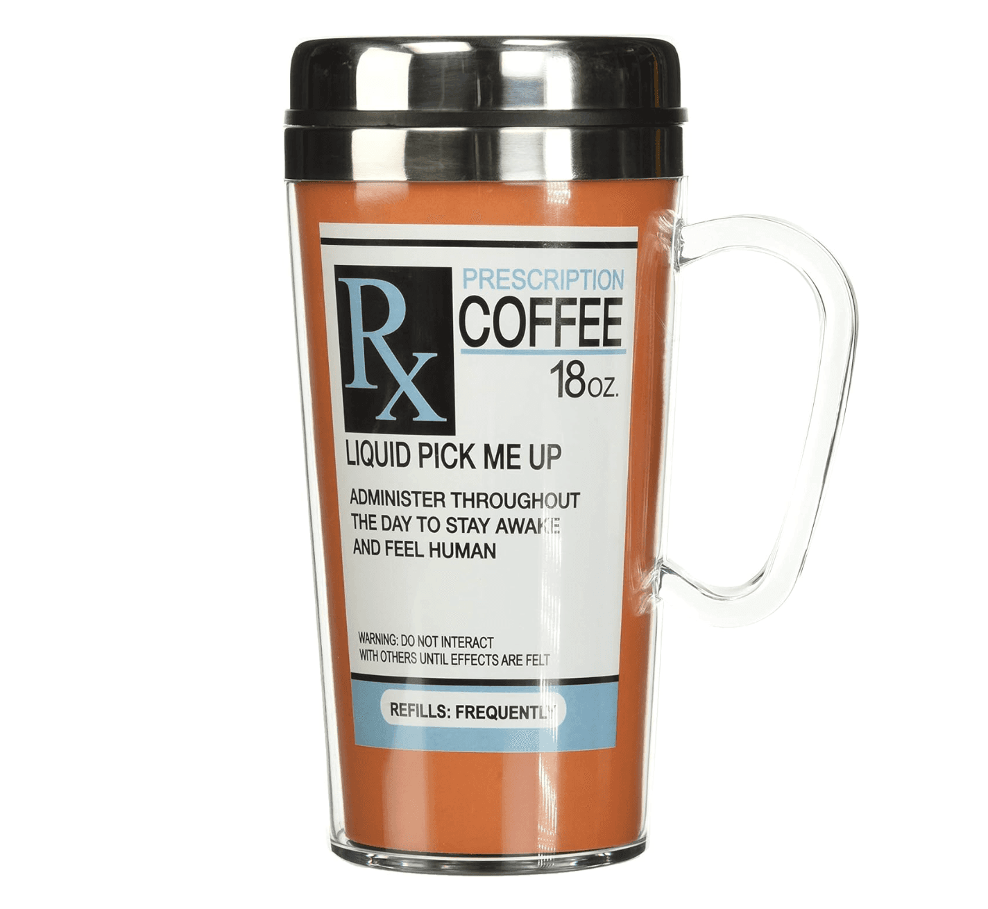 Insulated Prescription Coffee Cup Travel Mug