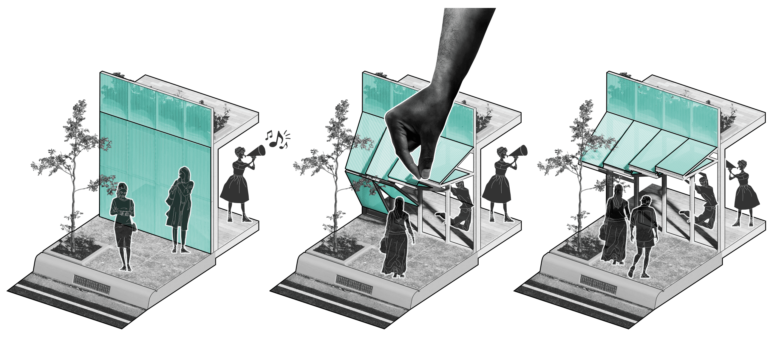 This project reveals opera to the public, using a lifted, kinetic façade to diffuse its cultural relevance and enduring beauty beyond traditional boundaries of class and space.