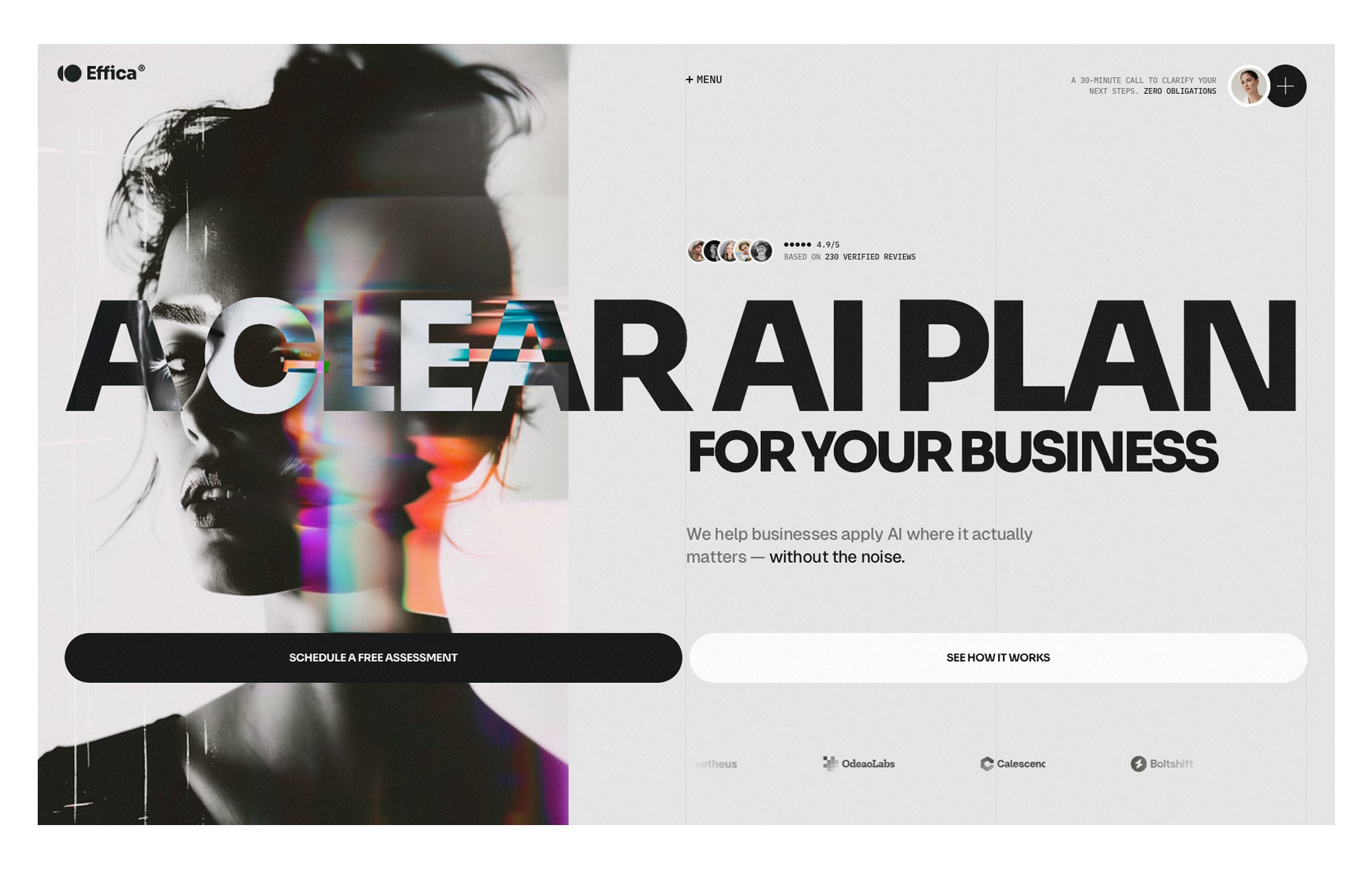 Effica© is a Framer template built for consulting and AI agencies. With ready-made sections, trust-building details, and simple customization