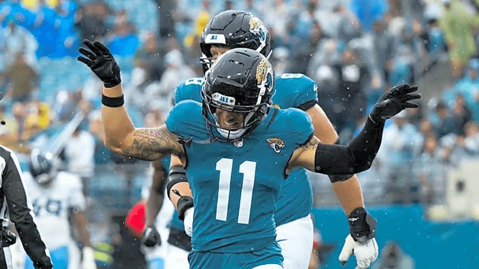 Parker Washington Jaguars, Parker Washington touchdown Week 18, Jaguars vs Titans Week 18, Parker Washington breakout game, Jaguars wide receiver Parker Washington, Parker Washington playoff role, Jaguars playoff offense, Parker Washington Wild Card outlook, Parker Washington fantasy playoff sleeper, Jaguars Bills Wild Card preview, Parker Washington red zone target, Jaguars young receivers, Jacksonville Jaguars Week 18 recap, Parker Washington stats Titans, Jaguars playoff momentum, Parker Washington emerging weapon, Jaguars offense playoff analysis, Parker Washington slot receiver, Jaguars receiving depth, Parker Washington clutch touchdown, Jaguars close regular season strong, Parker Washington impact play, Jaguars playoff X-factor