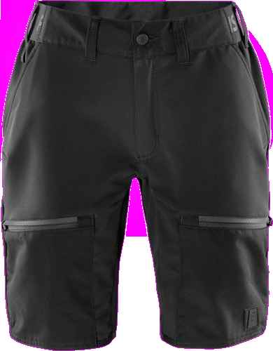 Katoenen werkshort voor dames — FRISTADS Carbon semi-stretch korte broek Dames