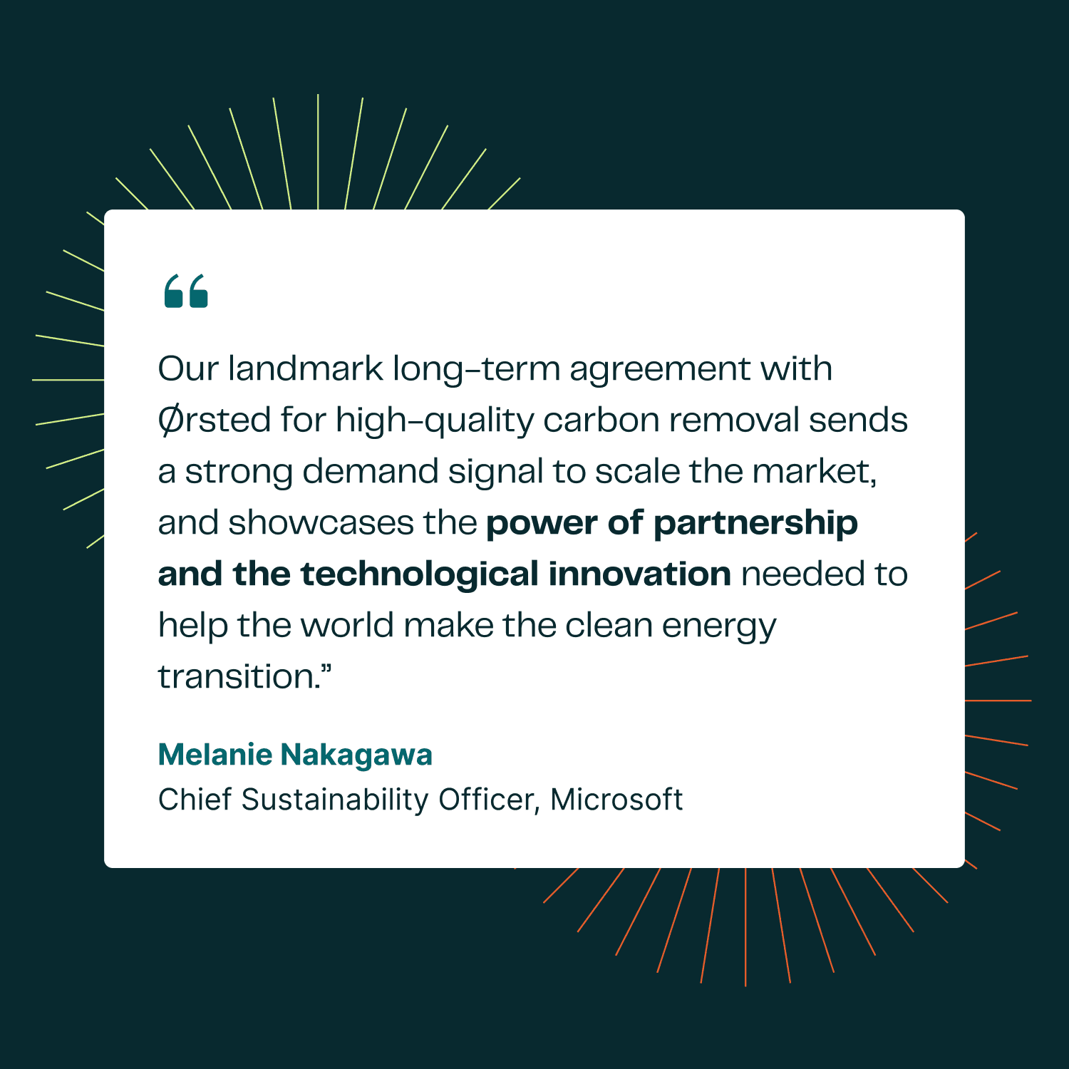 Styled quote graphic