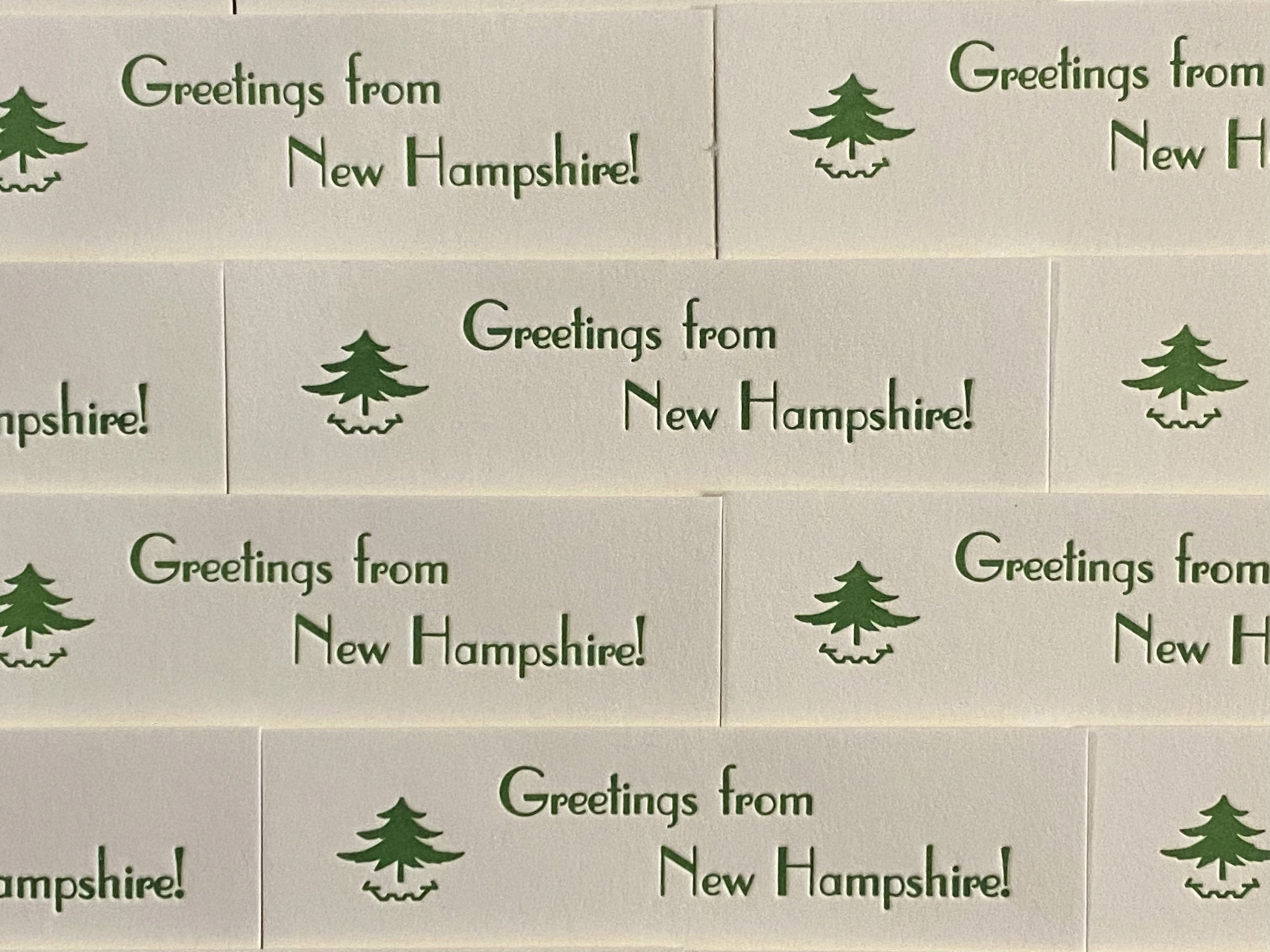 State of New Hampshire with a heart