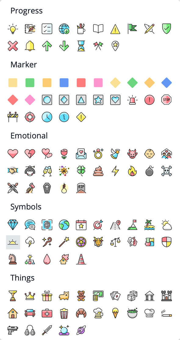 Status icons